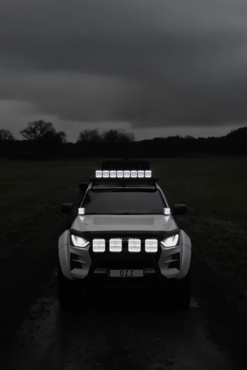 Reflektor drogowy LED OZZ SQR 3" biały