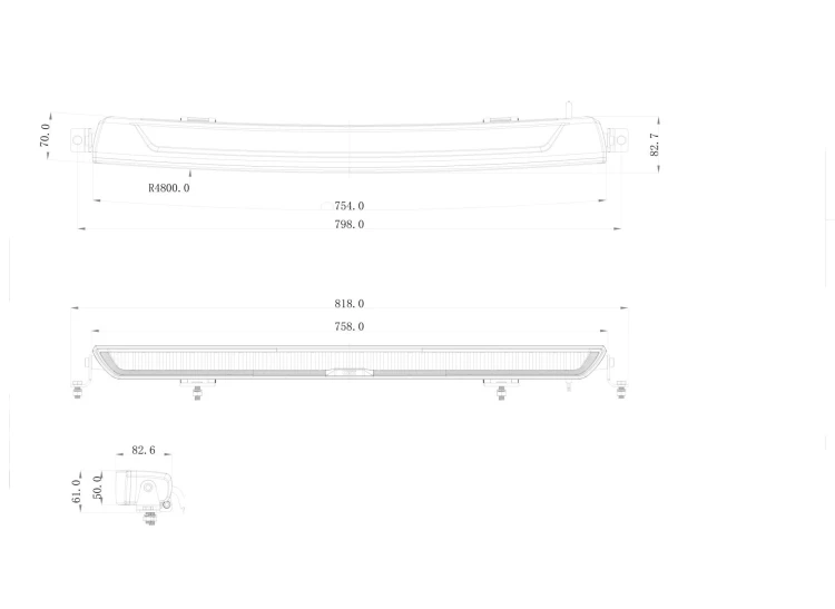 Panel LED OZZ XB1 P40" czarny