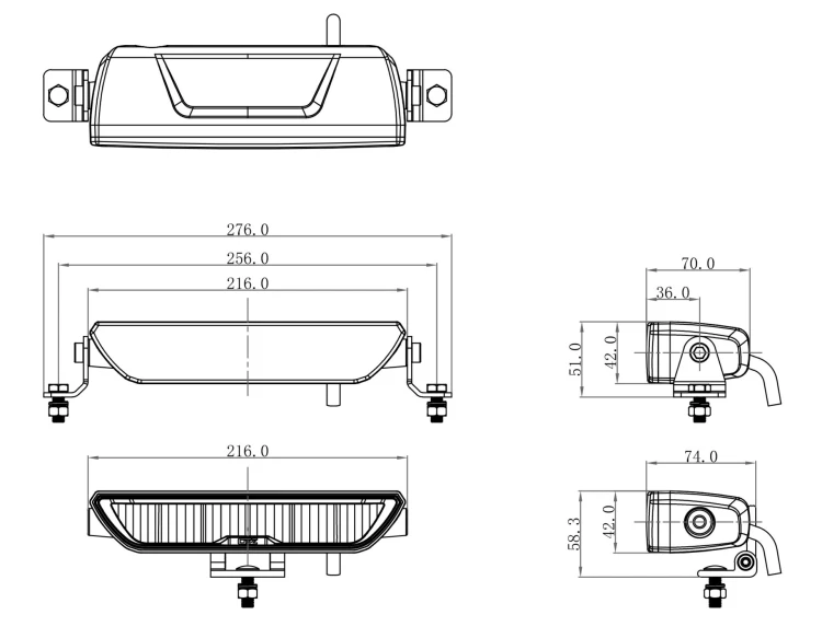 Panel LED OZZ XB1 8" biały
