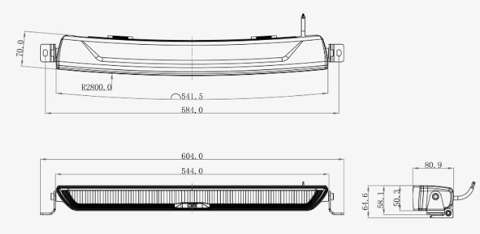 Panel LED OZZ XB1 P20" biały