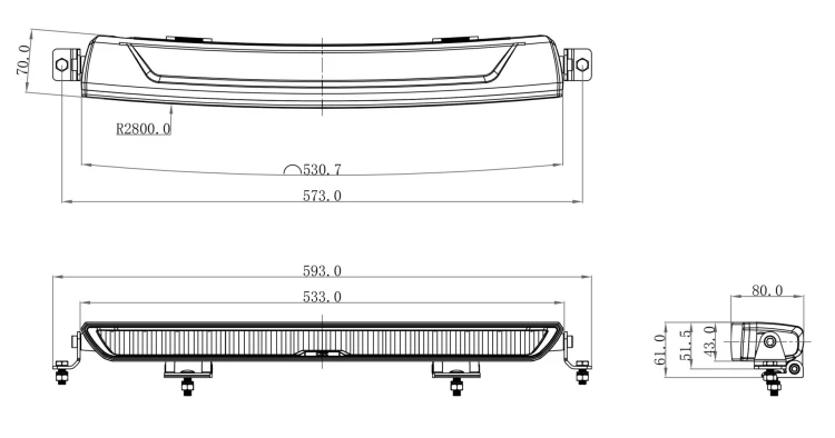 Panel LED OZZ XB1 20" biały
